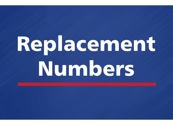 Replacement Competition Numbers